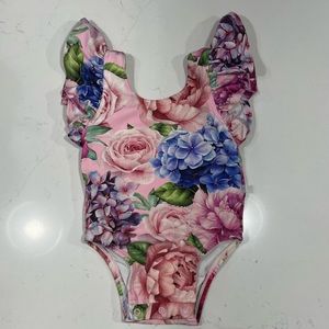 Posh Peanut Flutter Sleeve Swimsuit - Georgetta